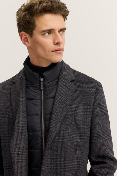 Bugatti Herren Reverskraagjas met glencheck-ruit en vestinzet - Image 5