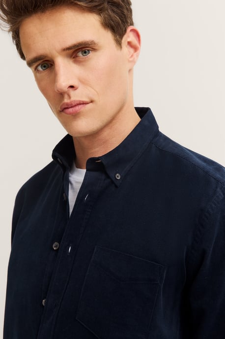 Bugatti Herren Corduroy overhemd in modern fit met button-down kraag - Image 4