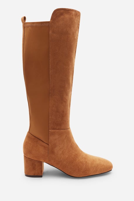 Wheres That From Womens 'Cherish' Block Heel Knee High Boots With Side Zip - Image 3