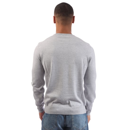 Men's Boss Botto-L Embroidered Logo Jumper in Grey - Image 2