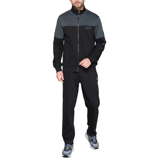 Mens Tracksuit Set Full Zip Sweatshirt Dual Leisure Activewear Open Hem Joggers - Image 1