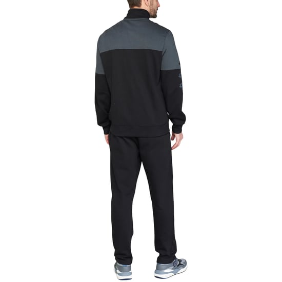 Mens Tracksuit Set Full Zip Sweatshirt Dual Leisure Activewear Open Hem Joggers - Image 2