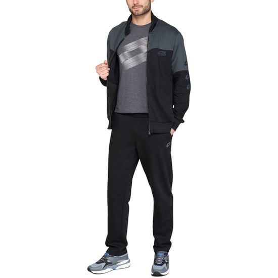Mens Tracksuit Set Full Zip Sweatshirt Dual Leisure Activewear Open Hem Joggers - Image 5