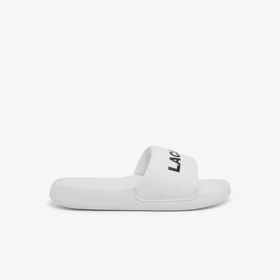 Men's Lacoste Serve Slide 1.0 Sliders in Black-White - Image 1