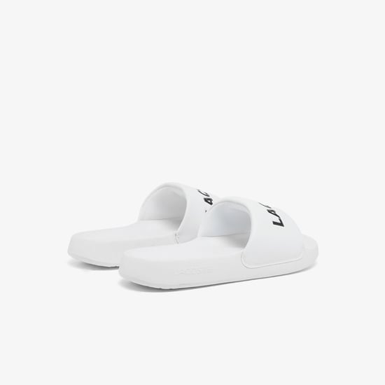 Men's Lacoste Serve Slide 1.0 Sliders in Black-White - Image 3