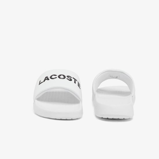 Men's Lacoste Serve Slide 1.0 Sliders in Black-White - Image 5