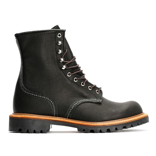 Red Wing 8-Inch Logger Oil Leather Men's Black Boots - Image 5