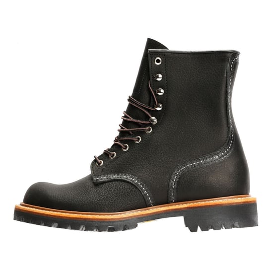 Red Wing 8-Inch Logger Oil Leather Men's Black Boots - Image 6