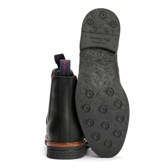 Ben Sherman Walker Chelsea Leather Men's Black Boots - Image 4