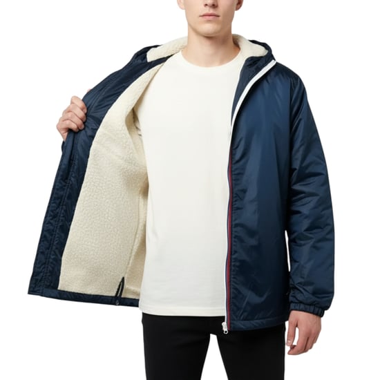 Mens Snowboard Jacket Waterproof Sherpa Showerproof Long Sleeve Full Zip Jacket - Image 6