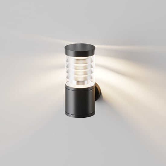Maytoni Outdoor wandlamp spir grafiet Ø13,4 - Image 2