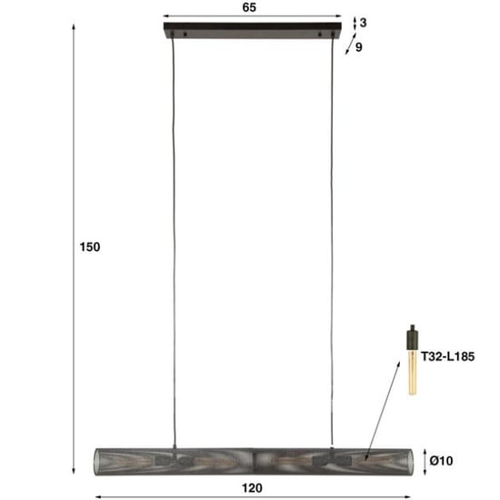 Hoyz hanglamp 120 tube mesh artic - Image 2