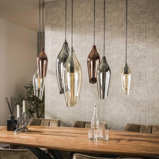 Hoyz hanglamp 4+3 cocoon mix glass - - Image 4