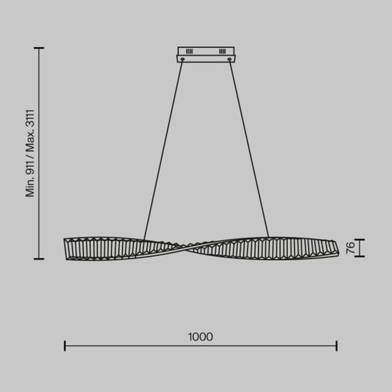 Maytoni hanglamp krone messing - Image 5