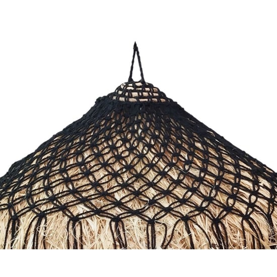 Furnilux Furni-sisal – handgemaakte raffia hanglamp Ø50 cm boho natuurlijke verlichting - Image 3