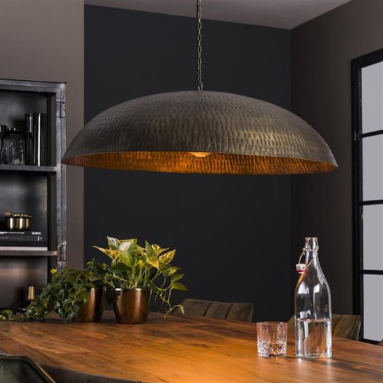 Hoyz Hoyz hanglamp Ø90 brons antiek industrieel - Image 1