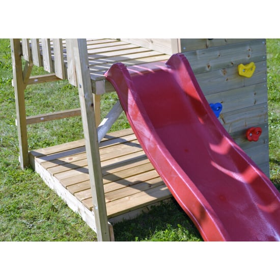 Wendi Toys Wtj2 | houten speeltoren konijn | inclusief glijbaan en klimwand | - Image 4