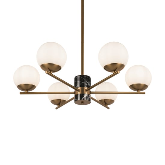 Maytoni hanglamp marble messing Ø67 - Image 3