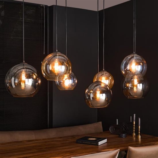 Hoyz Hoyz hanglamp 4+3 multi globe xl 7 lichtpunten artic - Image 1