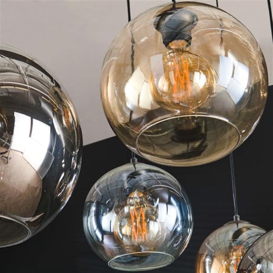 Hoyz Hoyz hanglamp 4+3 multi globe xl 7 lichtpunten artic - Image 3