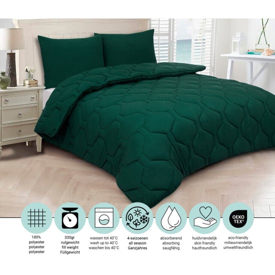 DoubleDry 2 in 1 dekbed 240x200 lits jumeaux wasbaar dekbed zonder overtrek - - Image 6