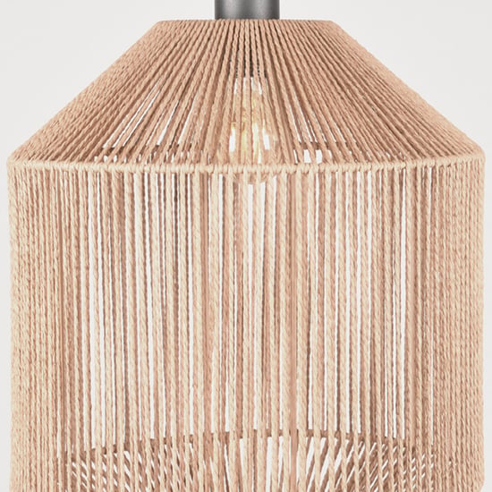 Label51 Hanglamp ibiza naturel jute 1-lichts cilinder - Image 3