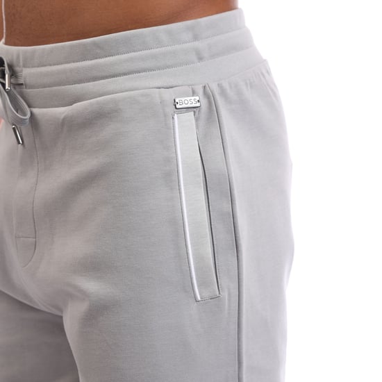 Men's Boss Loungewear Tracksuit Shorts in Grey - Image 3