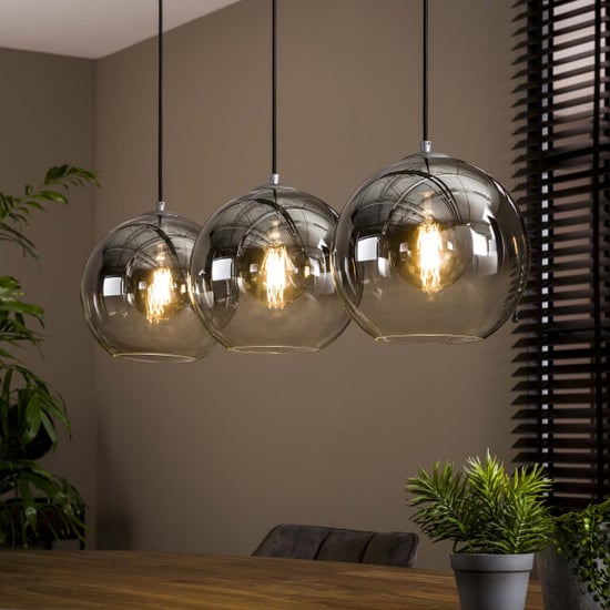 Hoyz Hoyz hanglamp bubble shaded 3 lampen industrieel - Image 1