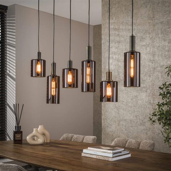Hoyz hanglamp sepiora 6-lichts sienna brown - Image 1