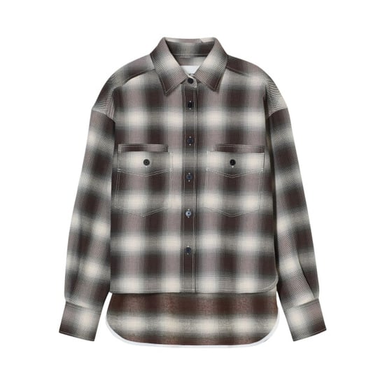 Closed Cropped front oversized shirt blouses c94644-21j-22 - Image 1