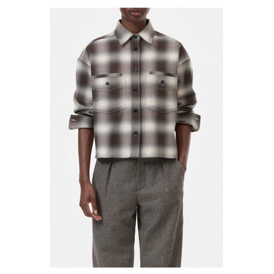 Closed Cropped front oversized shirt blouses c94644-21j-22 - Image 2
