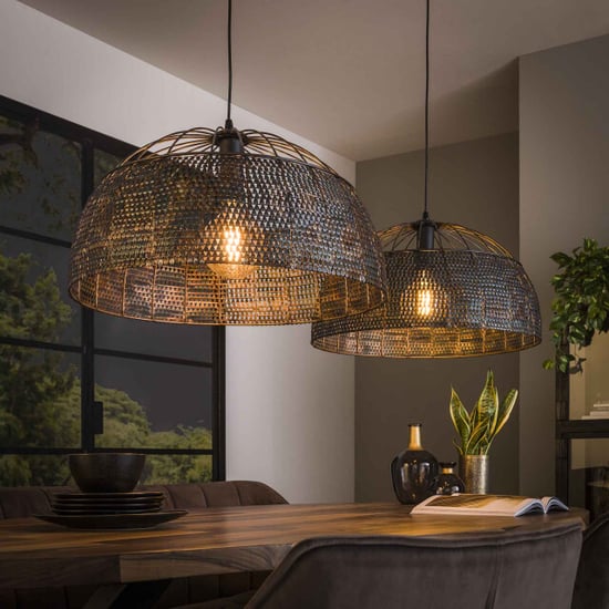 Hoyz Hoyz hanglamp 2l armor Ø60 / zwart bruin - Image 1
