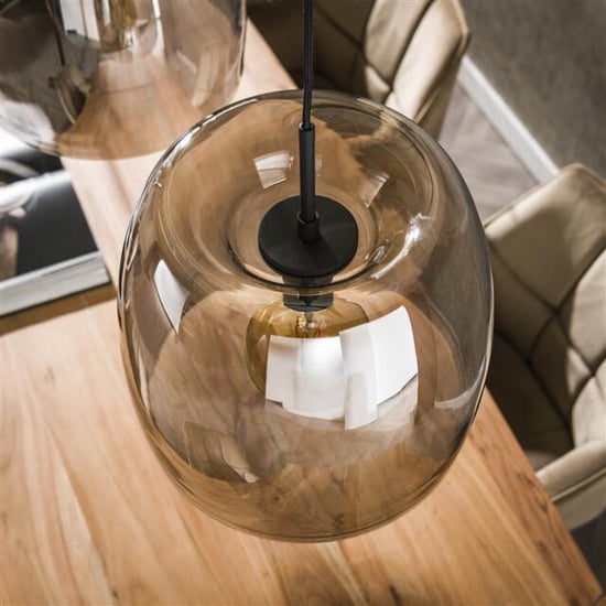 Hoyz hanglamp 3l drift glass smoke grey glas - Image 3