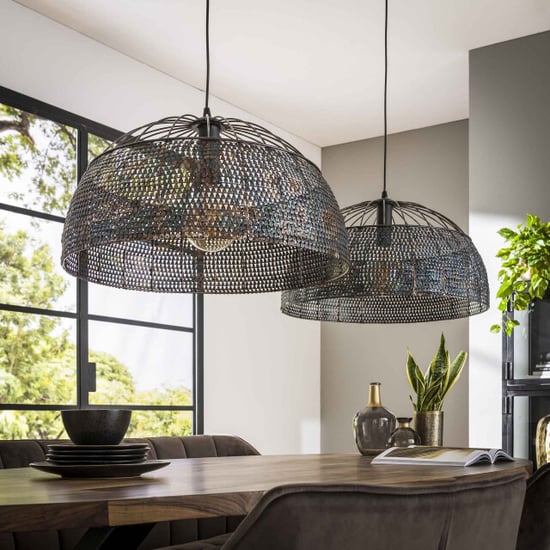 Hoyz Hoyz hanglamp 2l armor Ø60 / zwart bruin - Image 5