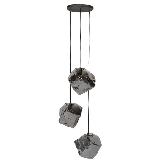 Hoyz Hoyz hanglamp rock chromed 3 lampen industrieel 50x50x150 - Image 4