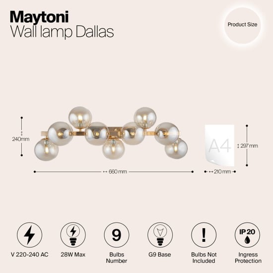Maytoni wandlamp dallas - - Image 2