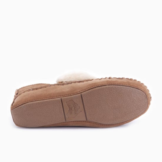Warmbat Barrine cognac dames pantoffel (gesloten hiel) - Image 2