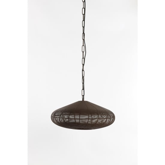 Light & Living hanglamp Ø60x23 cm bahoto mat donker - Image 1
