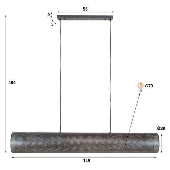 Hoyz hanglamp 7l koker xl mesh artic - Image 6