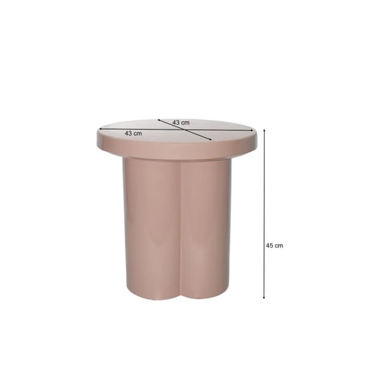 Brix salontafel noa vintage pink 43x43x45cm - Image 3