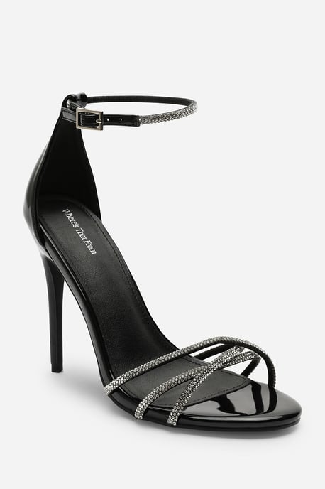 Wheres That From Womens 'Summer' Stiletto High Heels With Rhinestone Strap - Image 2