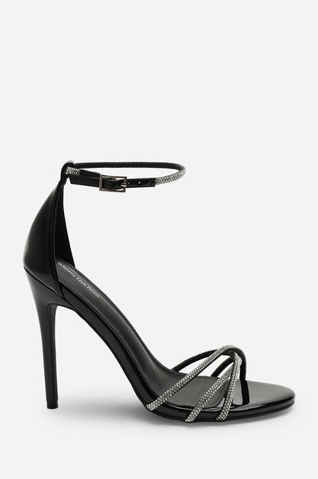 Wheres That From Womens 'Summer' Stiletto High Heels With Rhinestone Strap - Image 3