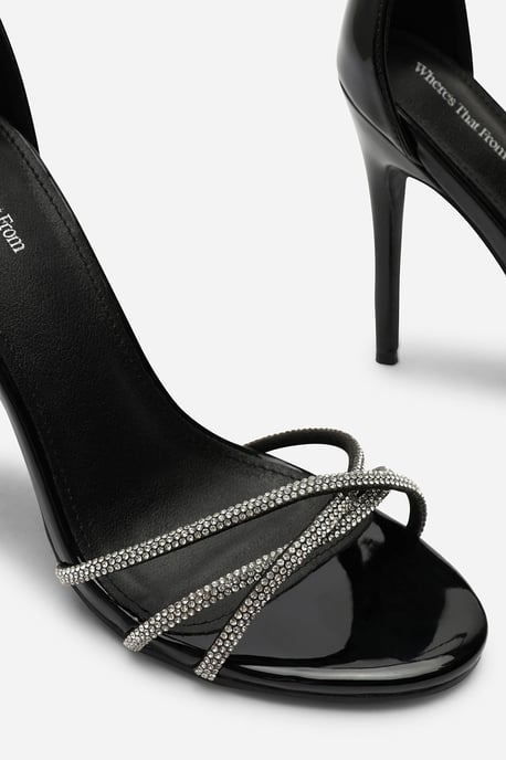 Wheres That From Womens 'Summer' Stiletto High Heels With Rhinestone Strap - Image 5