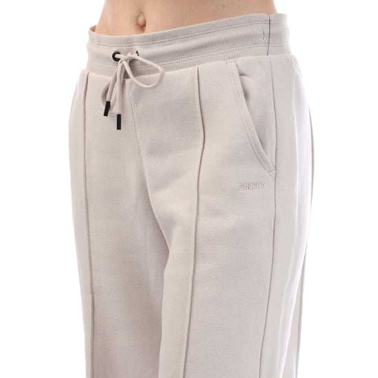 DKNY Byxor med utsmyckad logotyp för dam och dam (Beige) - Image 4