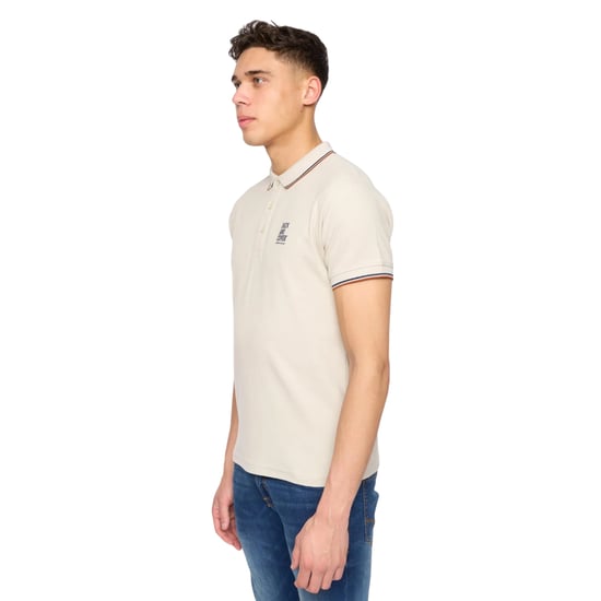 Duck and Cover Heren Melports Poloshirt (Gebroken wit) - Image 3