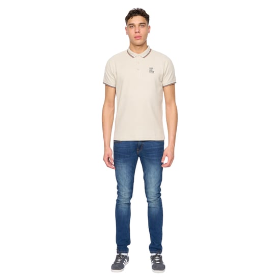Duck and Cover Heren Melports Poloshirt (Gebroken wit) - Image 4