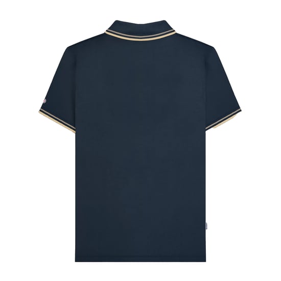 Lambretta Heren Tipped Big & Tall Polo Shirt (Donker Navy) - Image 2