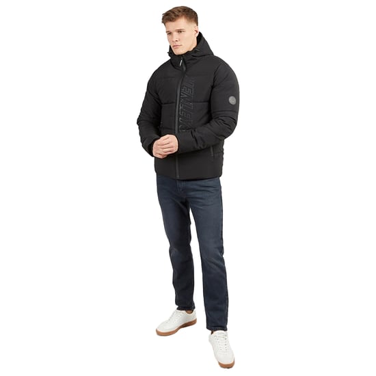 Henleys Heren Systeem Ski Puffer Jack (Zwart) - Image 4