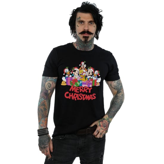 Disney Mens Mickey Mouse And Friends jul t-shirt (Svart) - Image 3