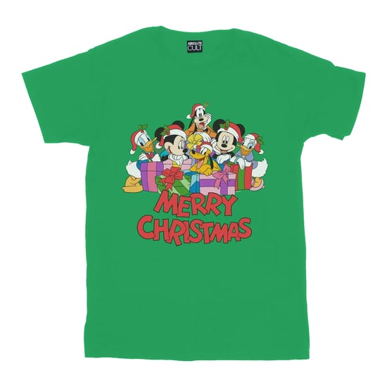 Disney Mens Mickey Mouse And Friends jul t-shirt (Irländsk grön) - Image 1